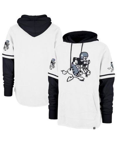Мужское худи '47 Brand Dallas Cowboys Throwback Shortstop Pullover White/Black