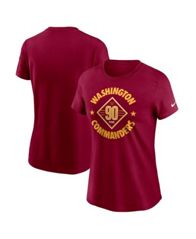 Nike Женская футболка Washington Commanders 90th Anniversary Burgundy