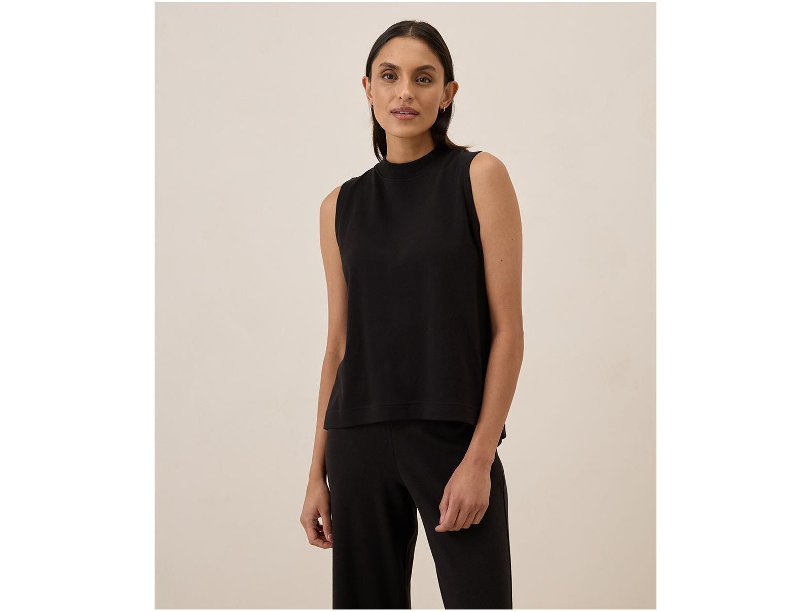 Pact Women's Airplane Mock Neck Shell