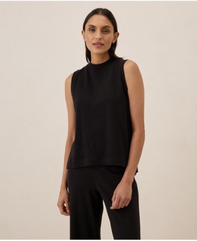 Pact Женский топ с воротником-стойкой Airplane Mock Neck Shell