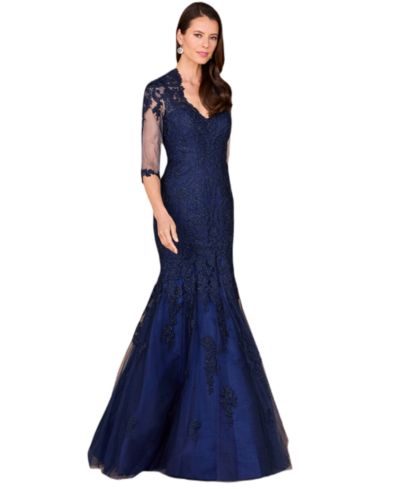 Женское вечернее платье Lara Long Sleeve, Mermaid Lace Gown