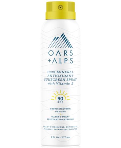 Солнцезащитный спрей Oars + Alps Mineral Sunscreen SPF 50, 6 oz.