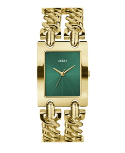 GUESS Women's Analog Gold-Tone Stainless Steel Watch, 28mm