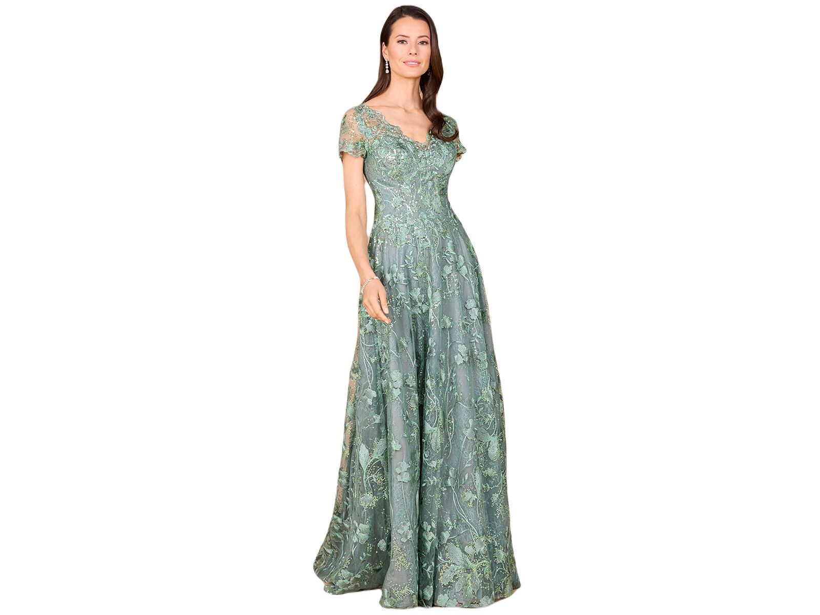 LARA Женское вечернее платье с кружевом Tonal Lace Ballgown