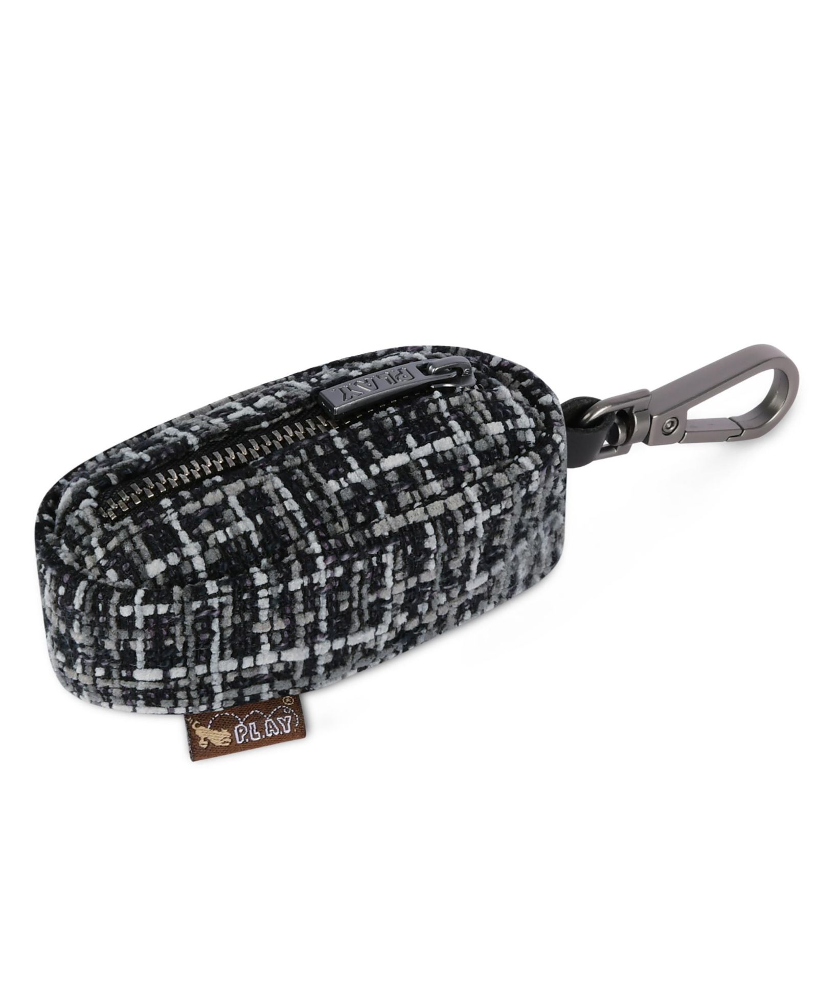 Proper Pup Poop Bag Dispenser: Houndstooth - Black/Gray
