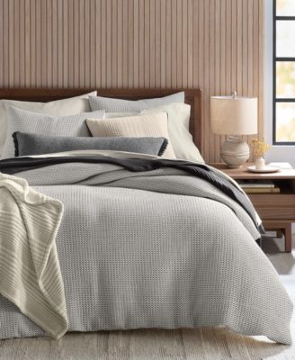 Oake Textured Stitch 3-Pc. Comforter Set, King, Exclusively at Macy's