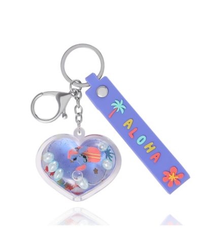 Брелок Disney Stitch Heart Shaped Liquid Surfing