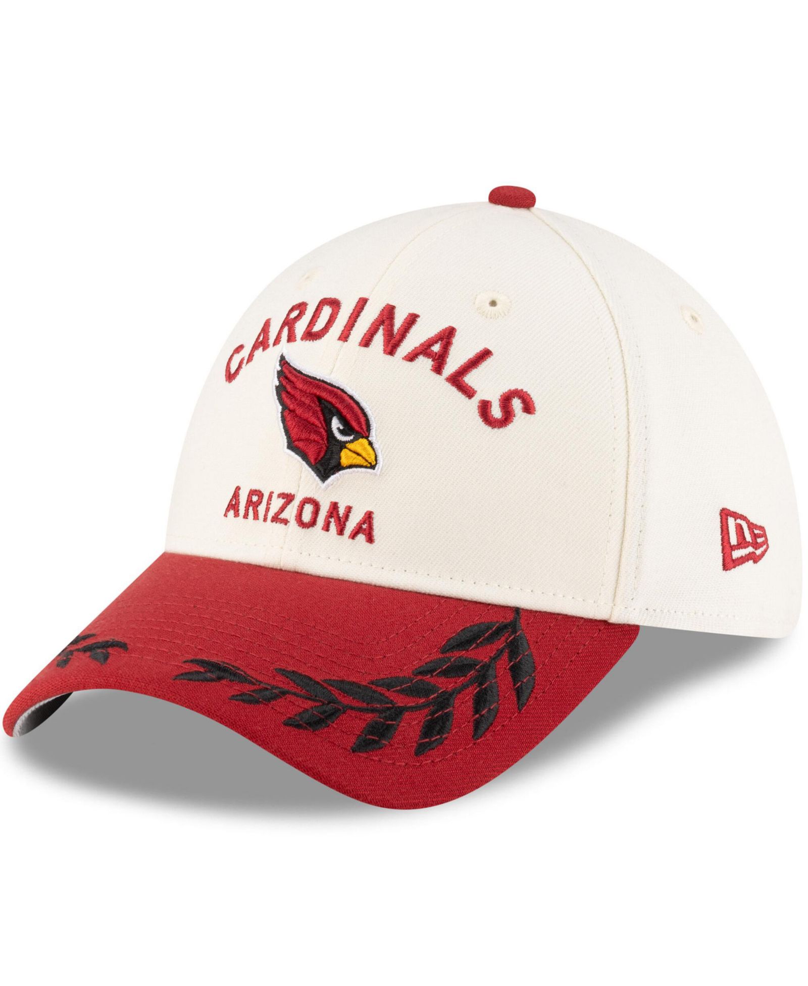 Мужская кепка New Era Arizona Cardinals 2025 NFL Draft кремового цвета