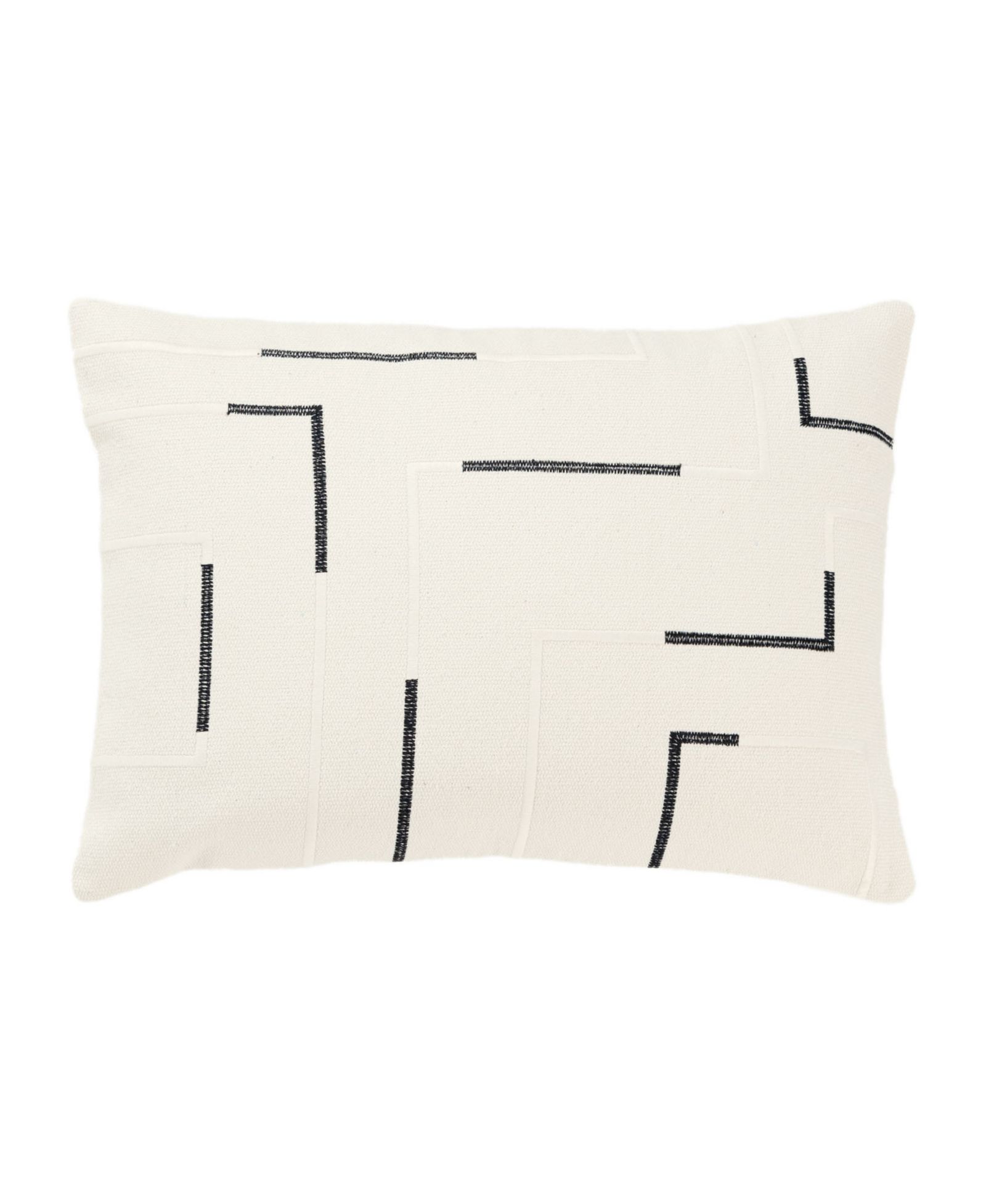 Rizzy Home Glam Striped Woven Decorative Pillow, 14" x 20"