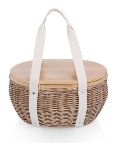 Picnic Time Castaway Insulated Cooler Picnic Basket, 17.5"x 13"
