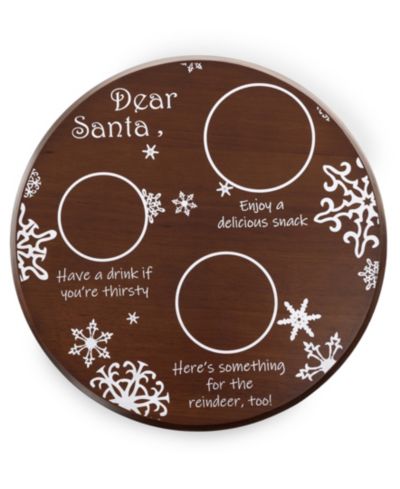 Toscana Christmas Santa Milk Cookies Serving Tray