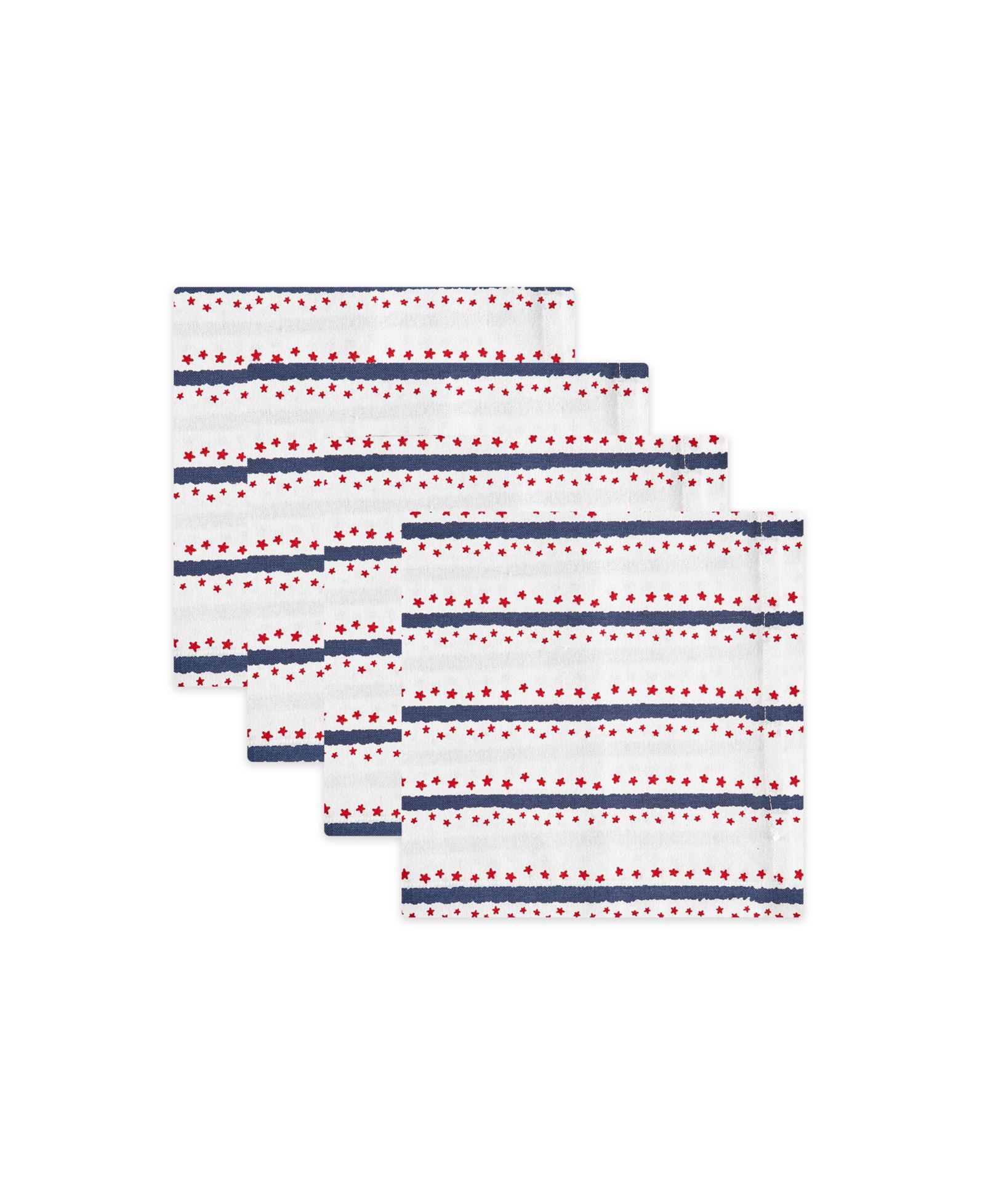 Набор из 4 салфеток под тарелки Tableau Mini Stars, 8.25" x 8.25"