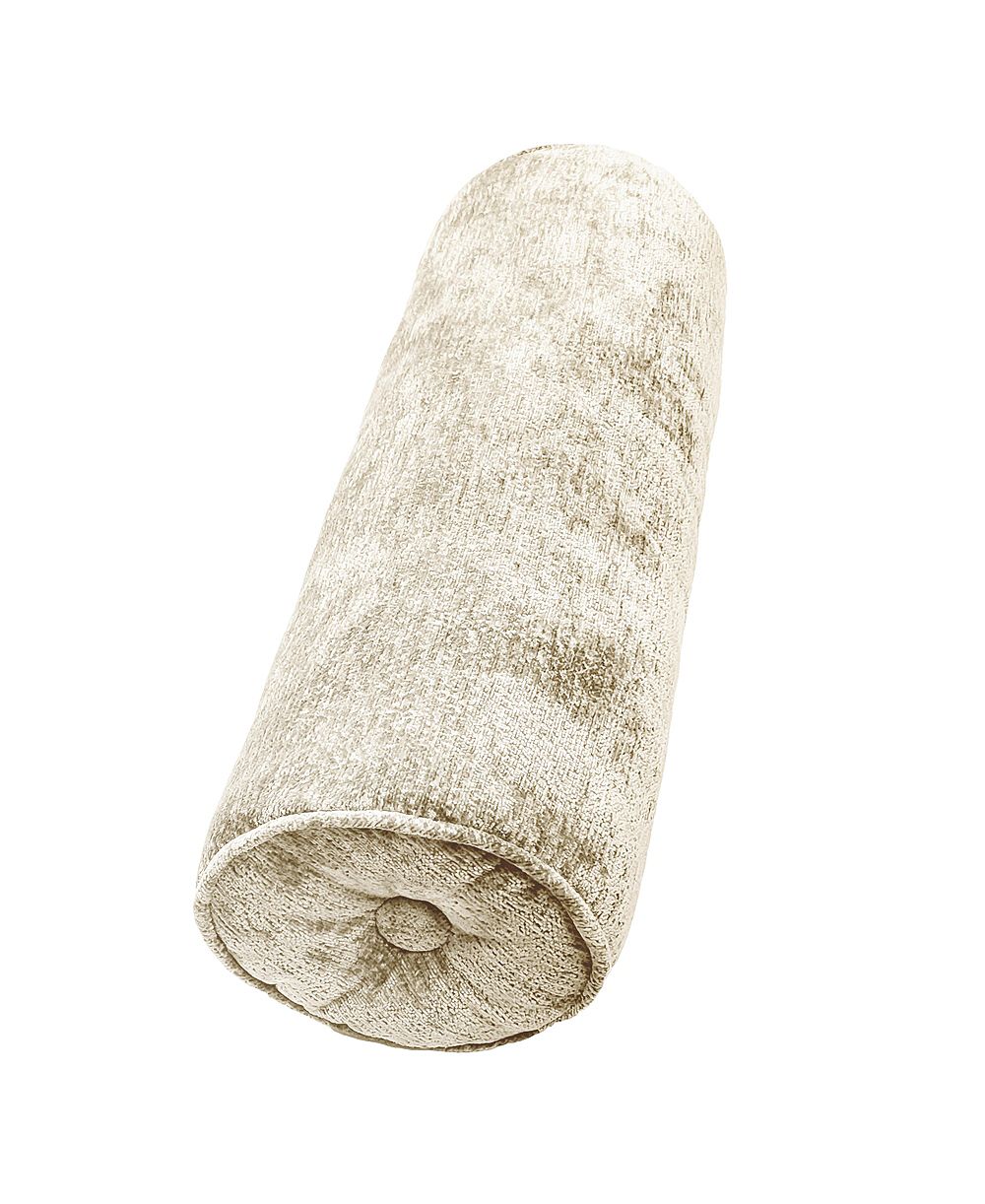 Edie@Home Delmonico Chenille Lumbar Neck Roll Decorative Pillow, 8" x 24"