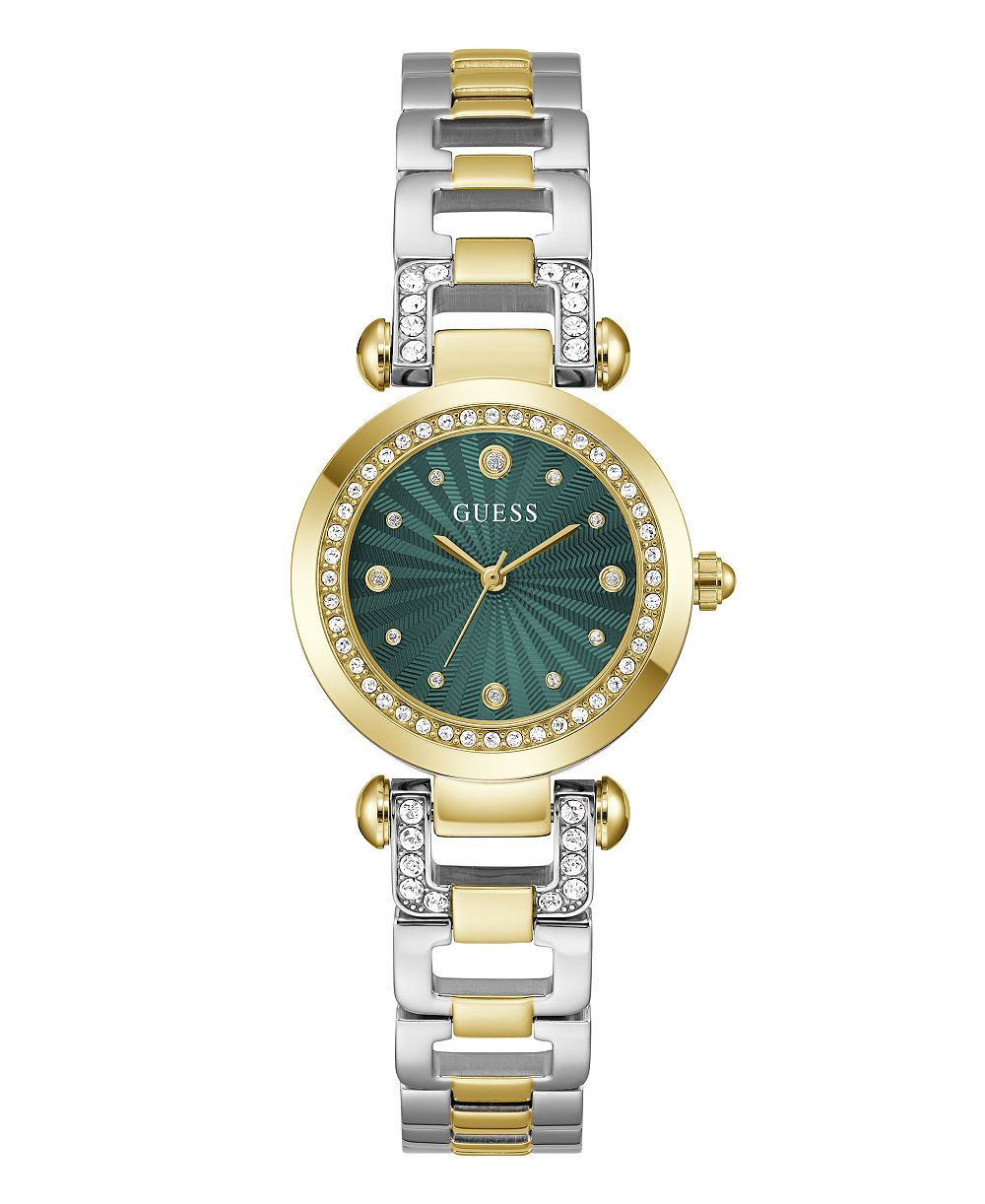 Женские аналоговые часы GUESS Two-Tone Stainless-Steel Watch 30mm