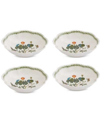 Portmeirion Botanic Garden Lotus Blossom Pasta Bowls, Set of 4