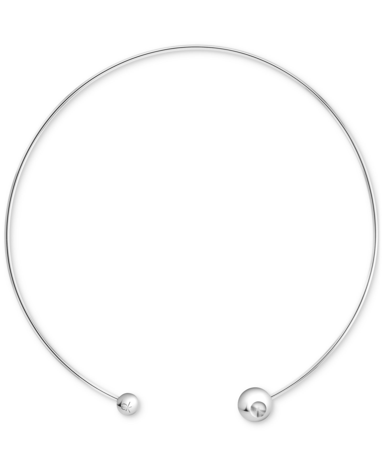 Calvin Klein Gold-Tone Stainless Steel Sculptural Bubbles Sculptural Collar Necklace, 15-1/5"
