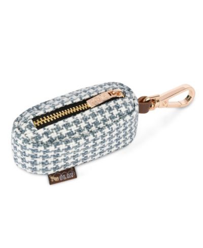 Proper Pup Poop Bag Dispenser: Houndstooth - Blue/White