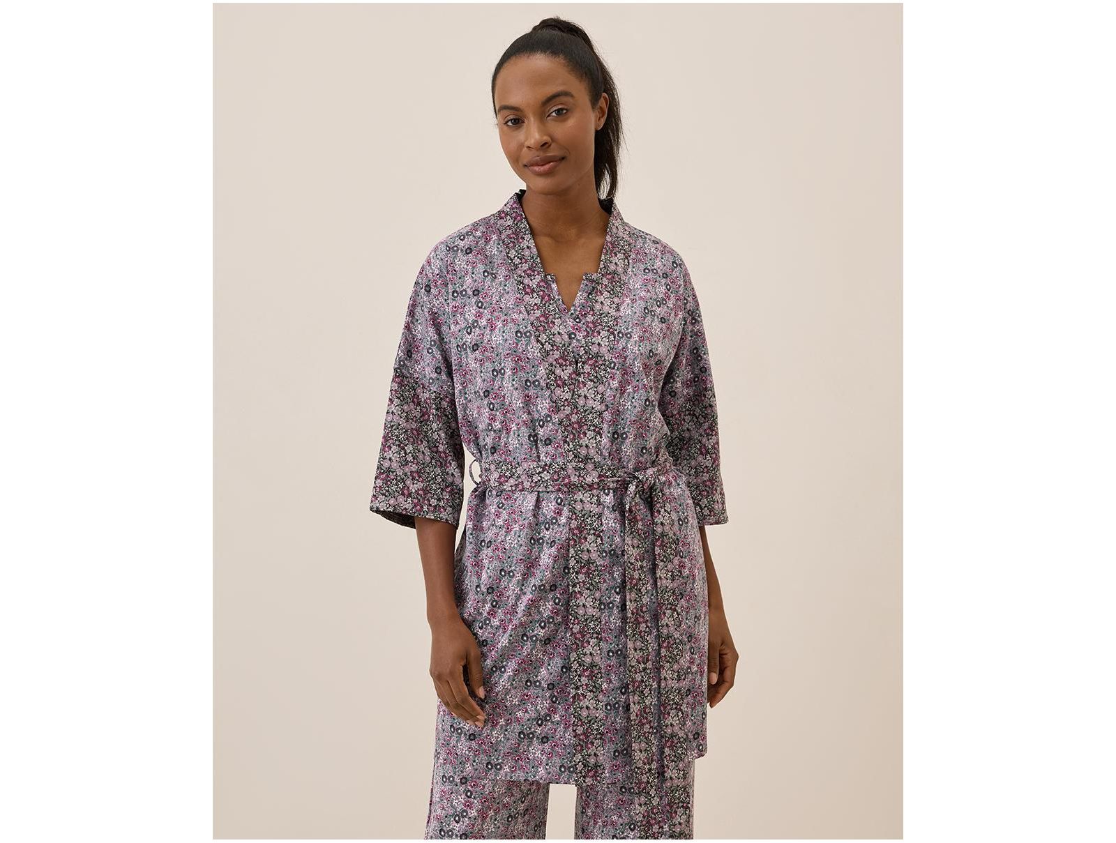 Pact Women's Organic Cotton Staycation Short Robe