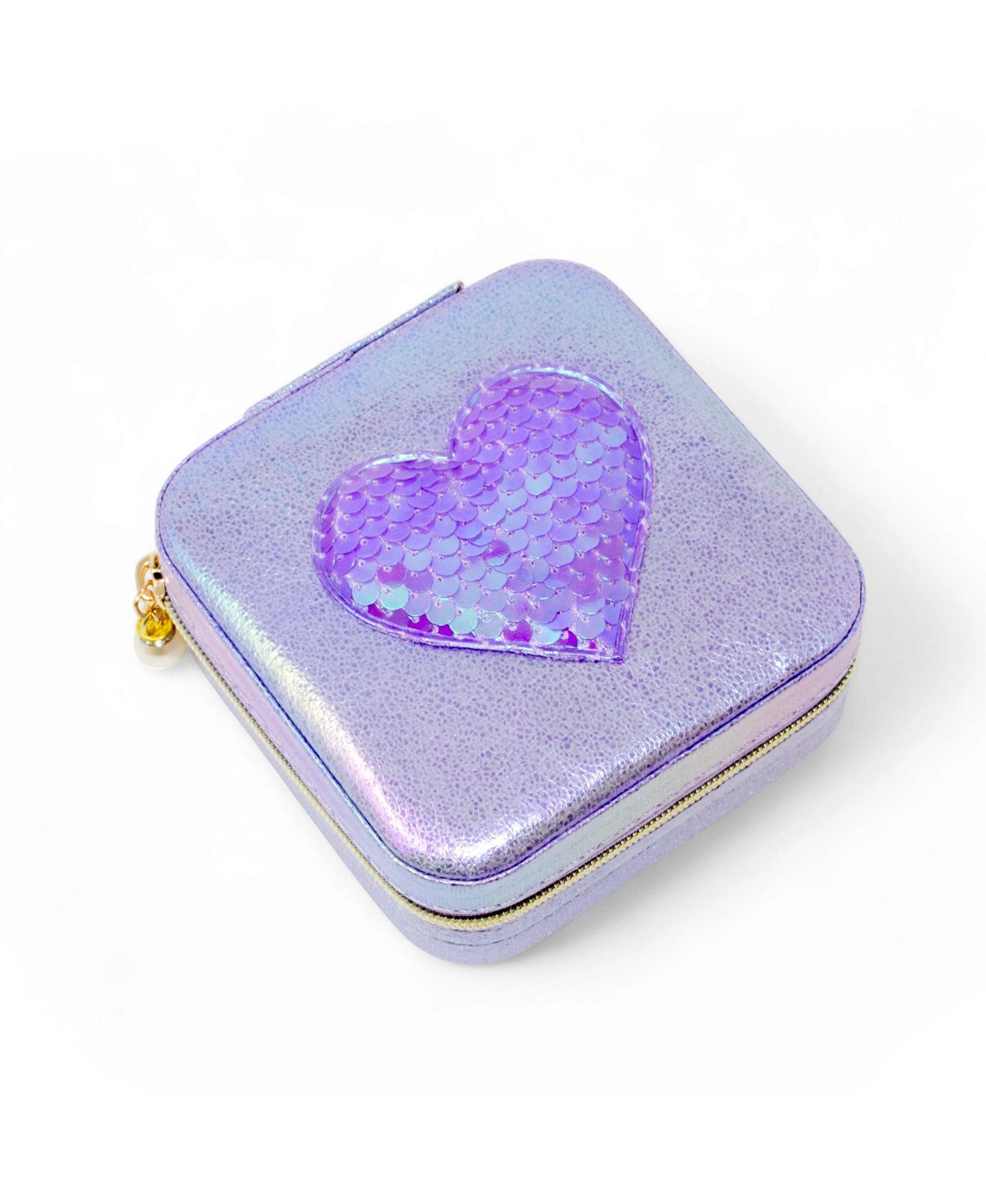 Шкатулка для украшений ZOMI GEMS Girls Sparking Sequin Heart
