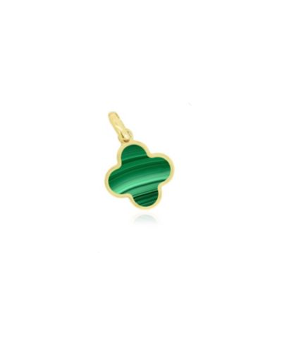 Подвеска The Lovery Malachite Clover Charm - 14 мм