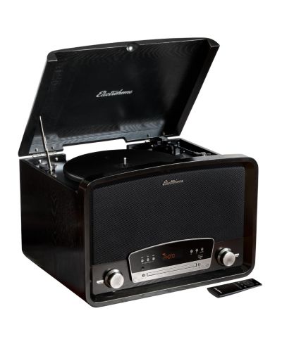 Electrohome Kingston Стереосистема 7-в-1 с проигрывателем винила, Bluetooth, CD, радио, USB и записью MP3 (RR75C)