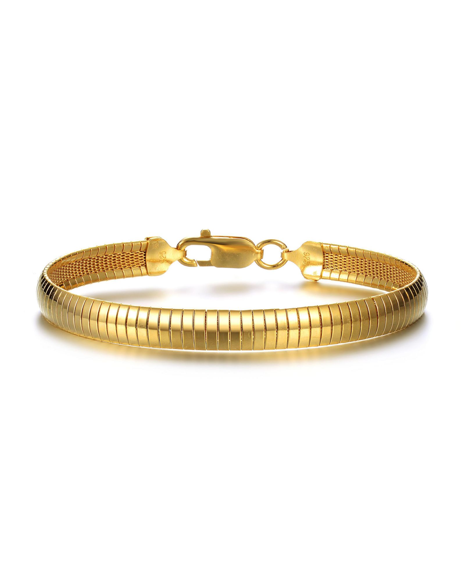Браслет Omega Link с позолотой 14K Gold Timeless High-Polish от Rachel Glauber