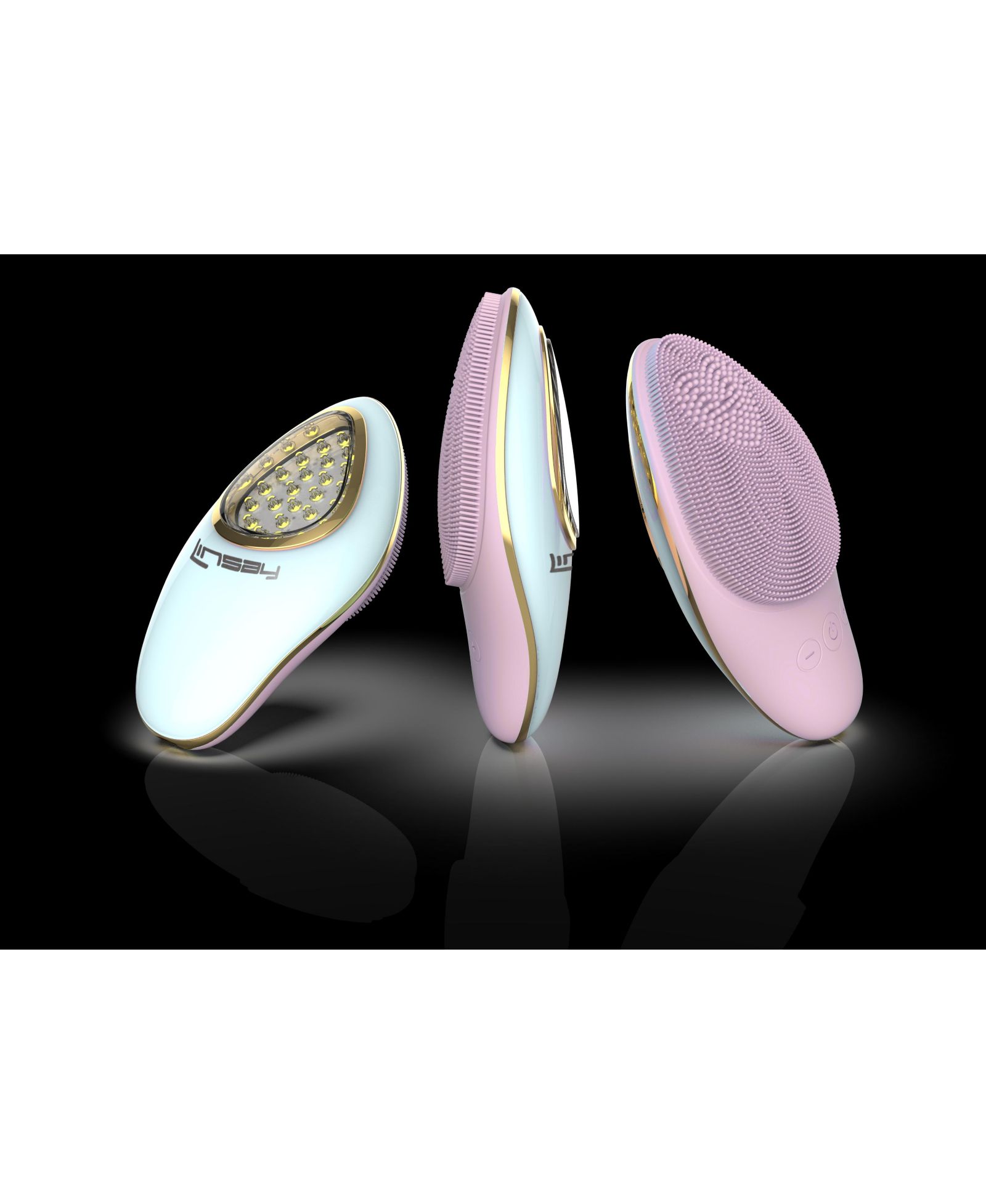 LINSAY Щетка для очищения лица с LED Photon Therapy