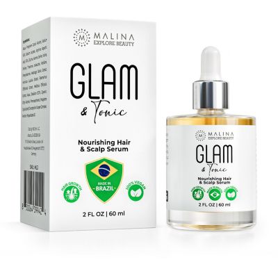 Сыворотка для волос и кожи головы Malina Nourishing Hair & Scalp Serum (Glam & Tonic)