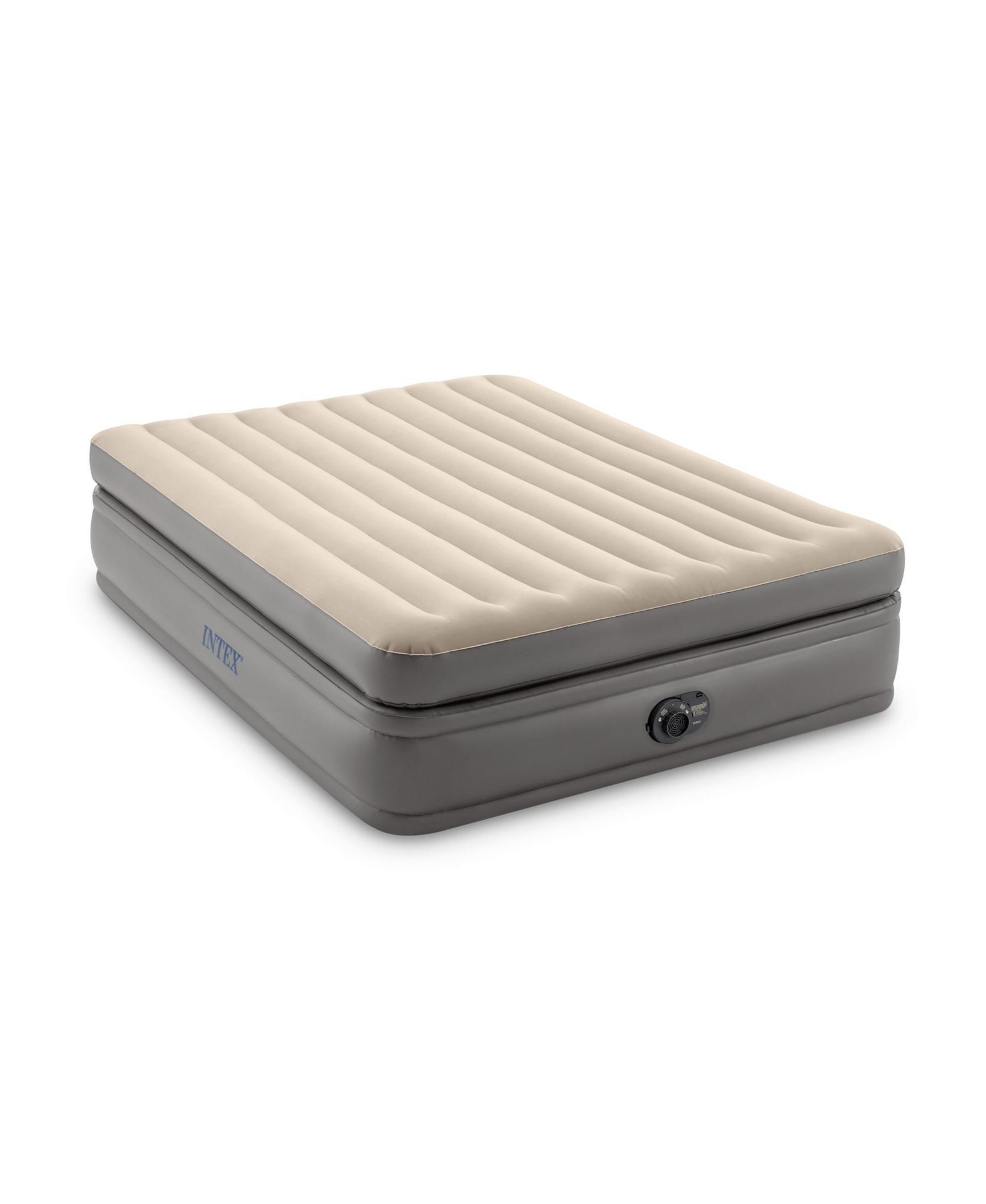 Intex Dura Beam Plus Fiber-Tech Elevated Air Mattress with Built-In Pump, Queen