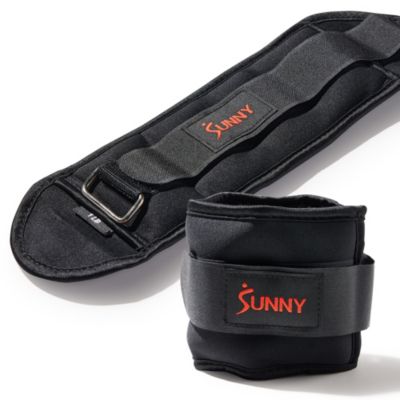 Sunny Health & Fitness Ankle Weights 1 lb, Pair, Black