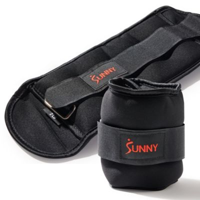 Sunny Health & Fitness Ankle Weights 2 lb, Pair, Black