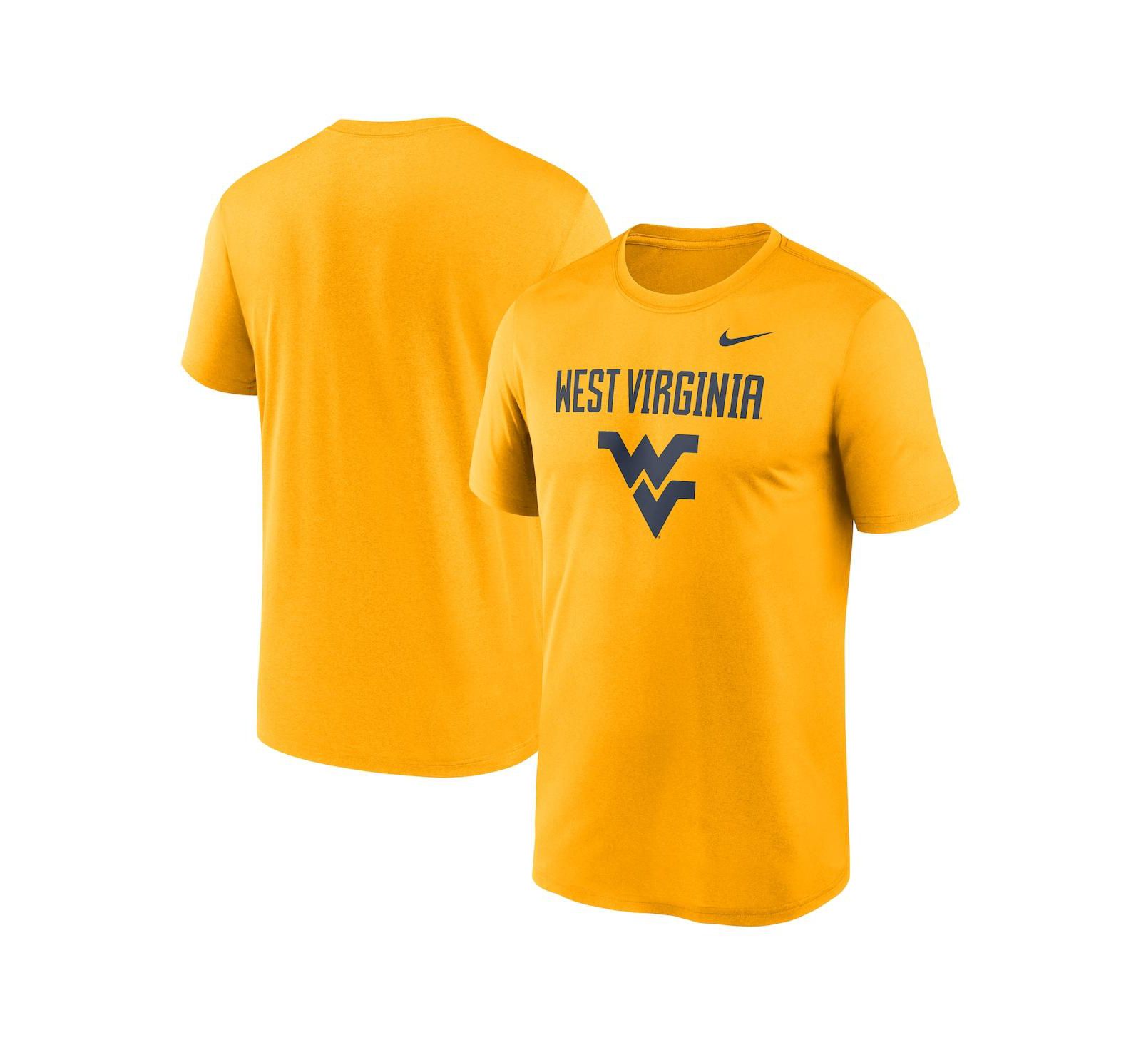 Мужская футболка Nike Gold West Virginia Mountaineers Lockup Legend Performance