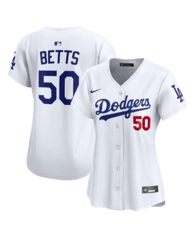 Nike Женская джерси Nike Mookie Betts White Los Angeles Dodgers Home Limited Player
