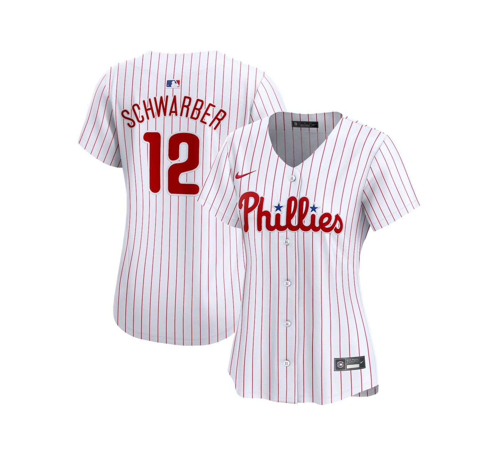 Nike Women's Kyle Schwarber White Philadelphia Phillies Home Limited Player Jersey
