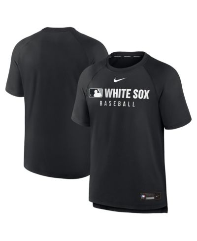 Nike Men's Black Chicago White Sox Authentic Collection Pregame Raglan Performance T-Shirt