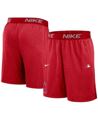 Nike Men's Red Los Angeles Angels Authentic Collection Performance Knit Shorts