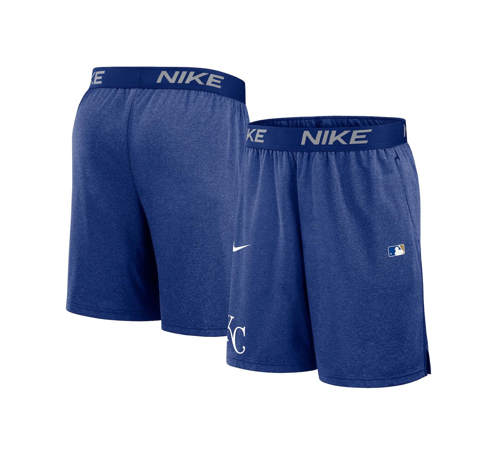 Nike Men's Royal Kansas City Royals Authentic Collection Performance Knit Shorts