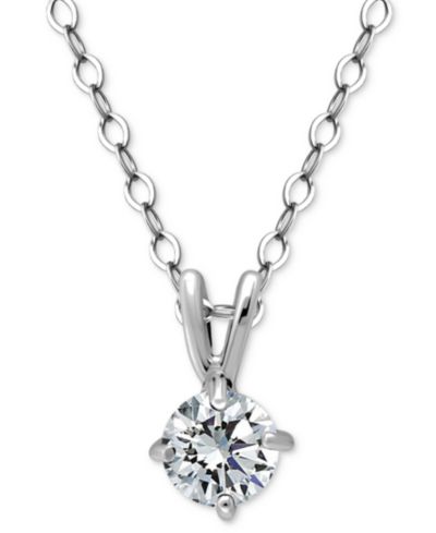 Giani Bernini подвеска Solitaire с кубическим цирконием в 18k Gold