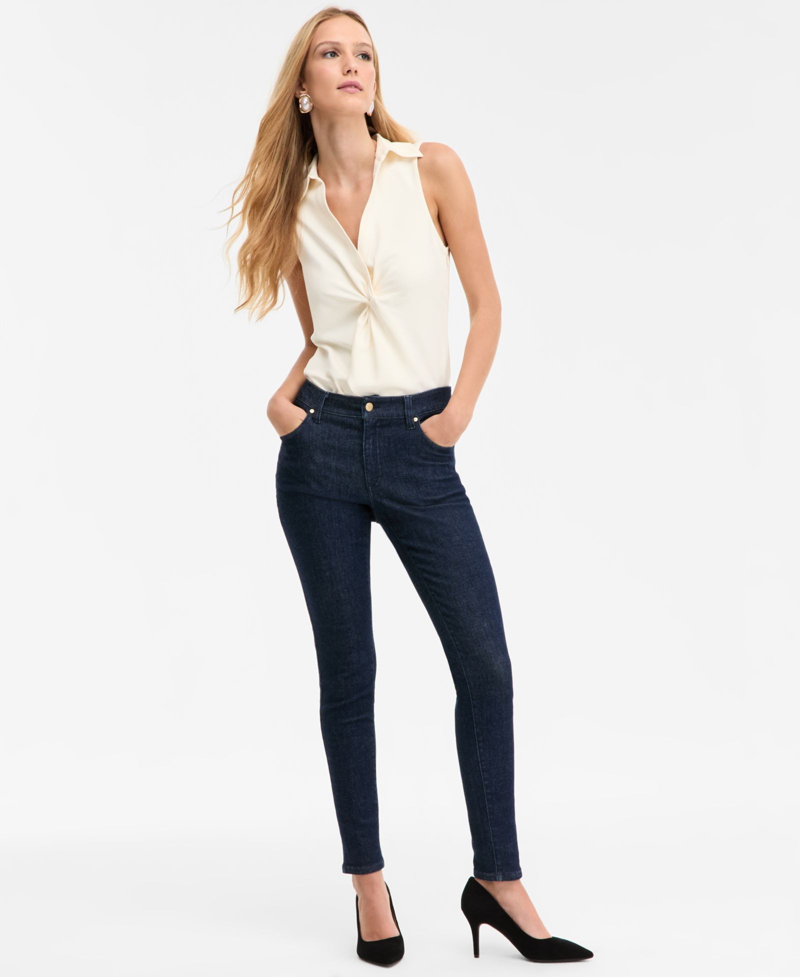 Женские узкие джинсы I.N.C. International Concepts Mid-Rise Skinny