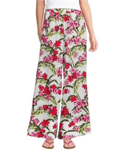 Ivory/pink multi floral tropic