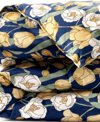 Deep sea navy poetic floral