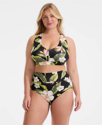 Hibiscus floral/black