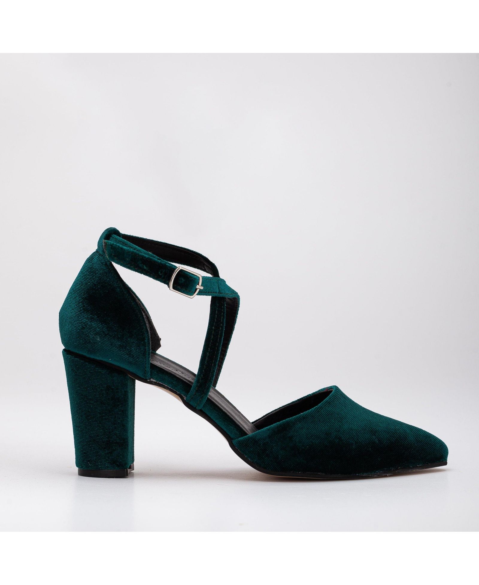 Sina Criss Cross High Block Heels