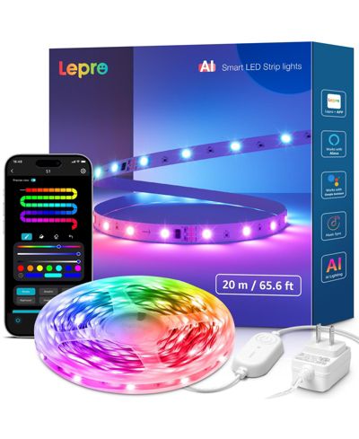 Умная светодиодная лента Lepro S1 AI Smart RGBIC LED для декора комнаты, WiFi Bluetooth