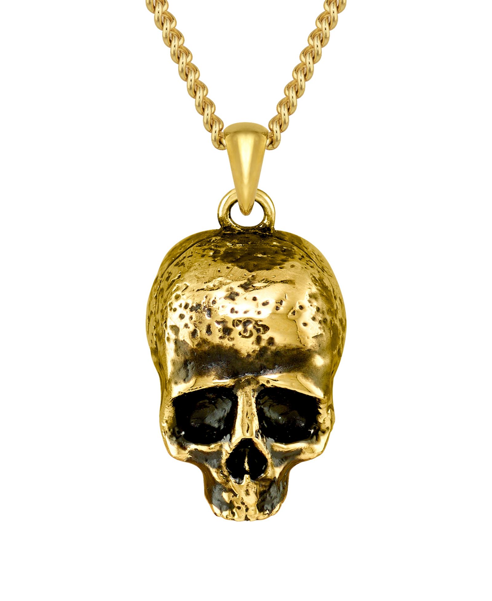 Vincero Мужской кулон Memento Mori - Gold Stainless