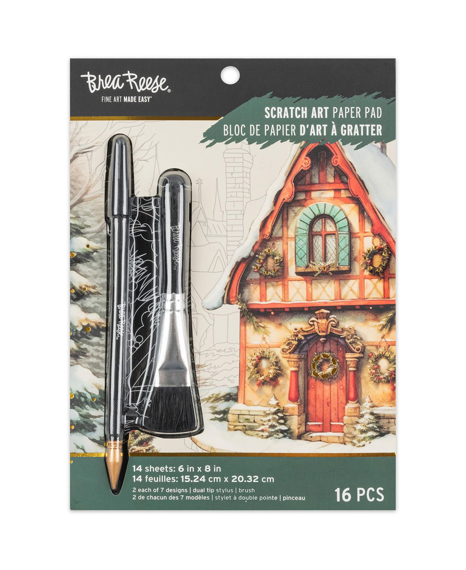 Scratch Art: Paper Pad - Home for the Holidays