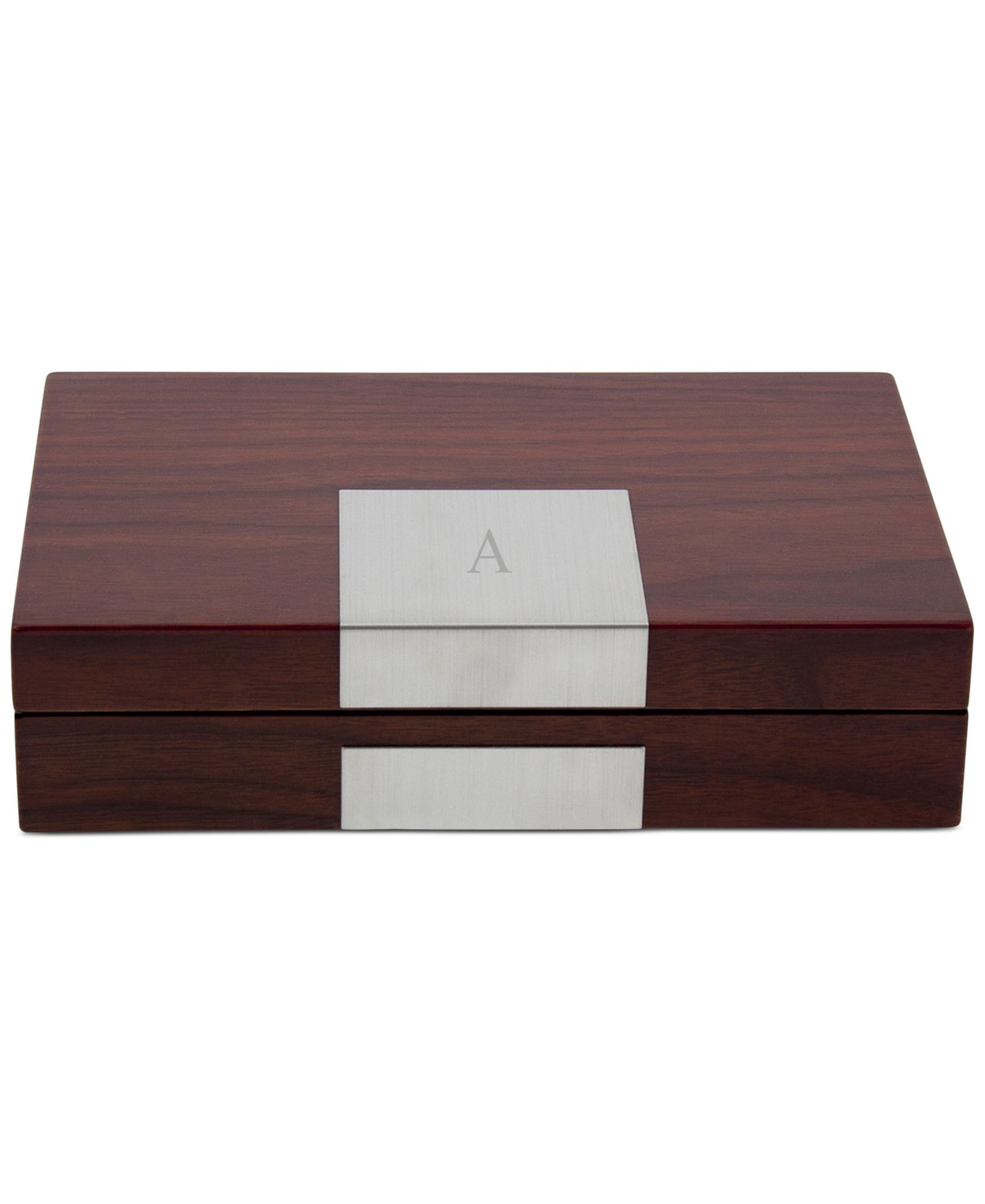Деревянная шкатулка Bey-Berk Lacquered "Natural Walnut" Valet Box