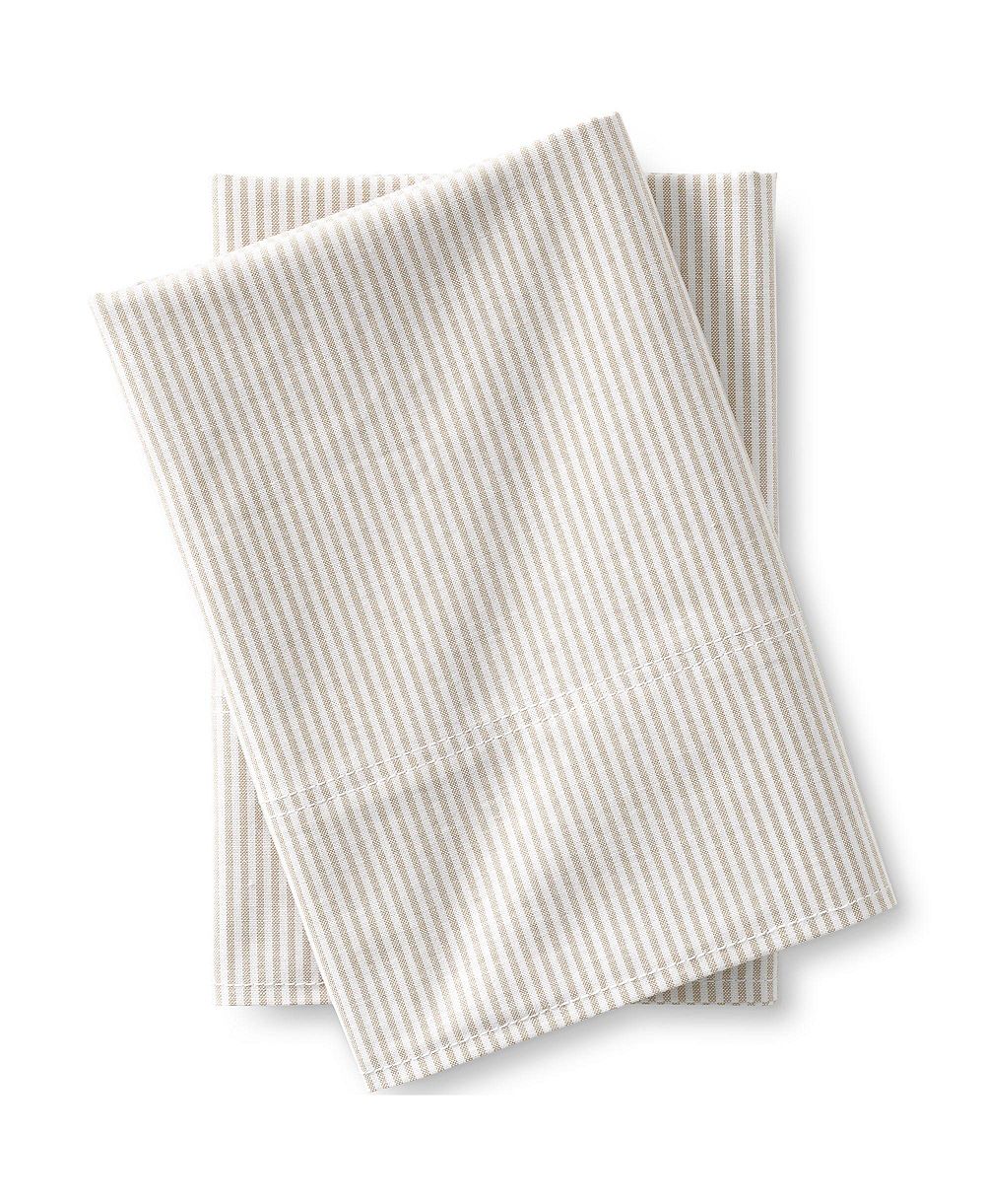 Lands' End Cotton Oxford Stripe Pillowcases