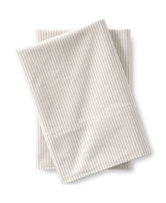 Lands' End Cotton Oxford Stripe Pillowcases
