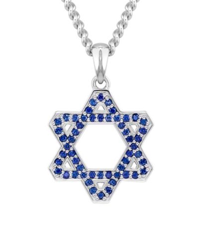 Vincero Men's Star of David Pendant, 21" Chain